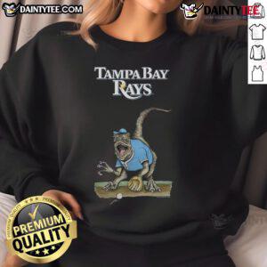 Awesome Tampa Bay Rays tiny turnip velociraptor sweatshirt featuring vibrant graphics and a cozy design for fans.