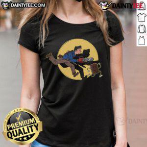 Awesome The Adventures Of Ash Ladies Tee featuring vibrant graphic design and soft fabric, perfect for casual wear.