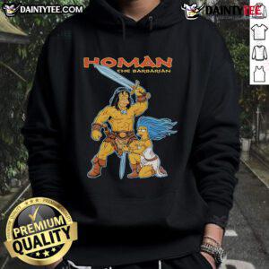 Awesome The Simpsons Homer The Barbarian hoodie featuring vibrant graphics and a cozy design for fans of the show.