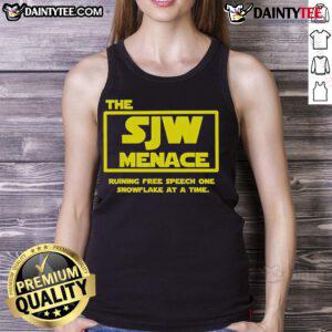 Awesome The SJW Menace Tank Top featuring bold graphics and a stylish design for trendsetters and activists alike.