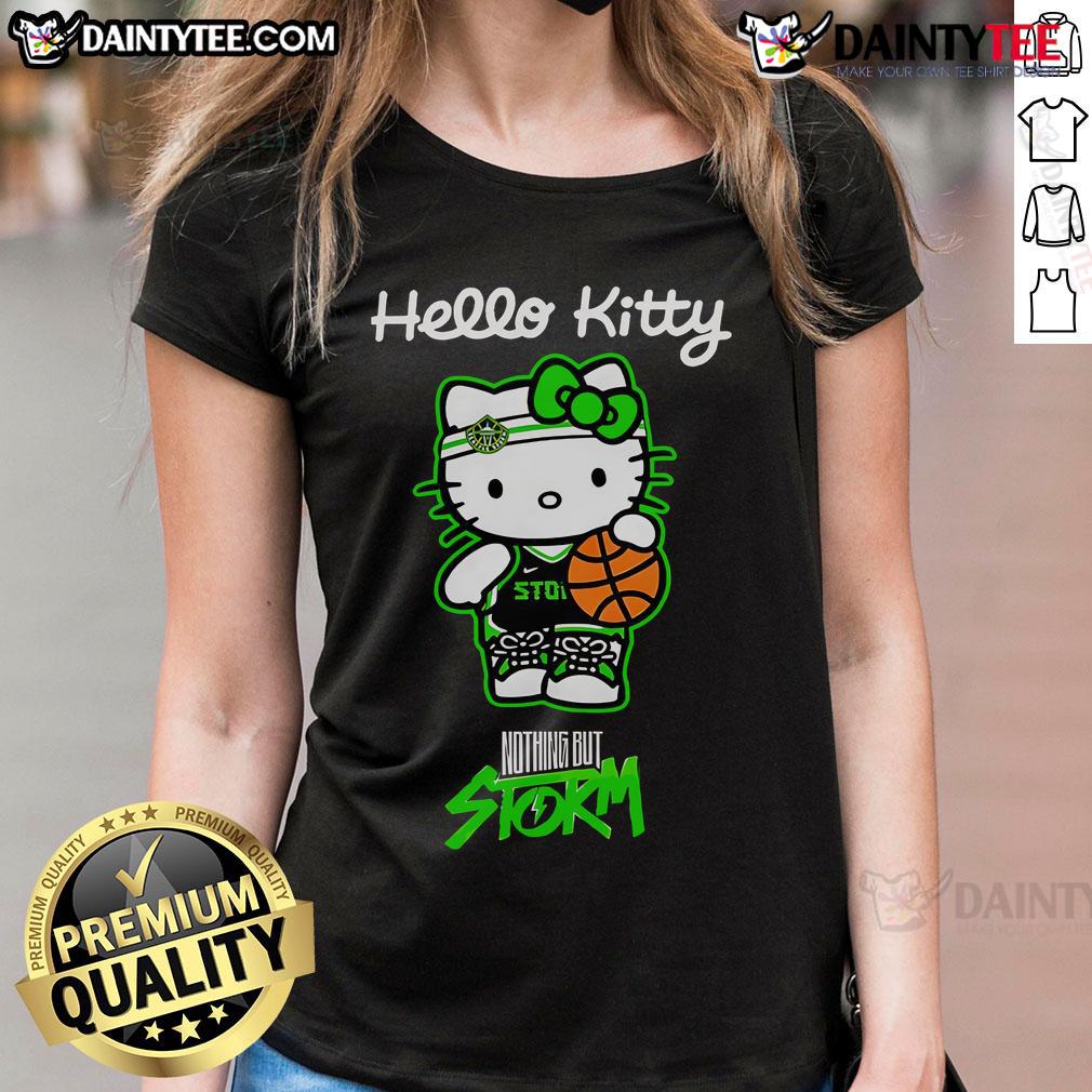 Cute Seattle Storm X Hello Kitty Night T-Shirt - Daintytee