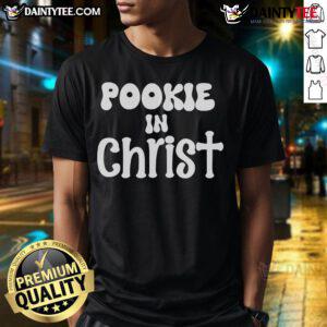 Cute Sylentbell Pookie wearing a Christ T-shirt, showcasing a playful design perfect for faith-inspired fashion.