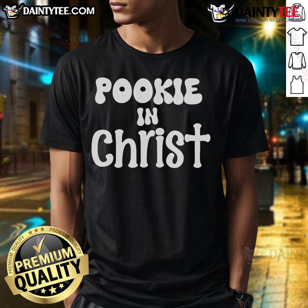 Cute Sylentbell Pookie wearing a Christ T-shirt, showcasing a playful design perfect for faith-inspired fashion.