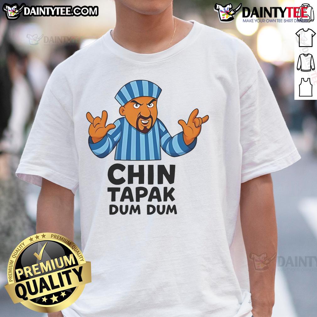 Funny Chin Tapak Dum Dum T-Shirt featuring a playful design, perfect for casual wear and making a statement.
