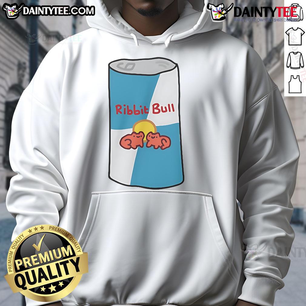Adorable funny ribbit bull hoodie featuring a cute design with a playful frog theme, perfect for kids and animal lovers.