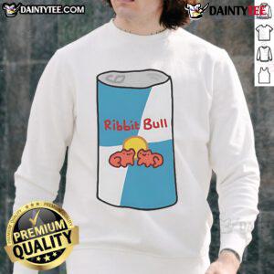 Cute sweatshirt featuring a funny ribbit bull design, perfect for animal lovers and playful fashion enthusiasts.