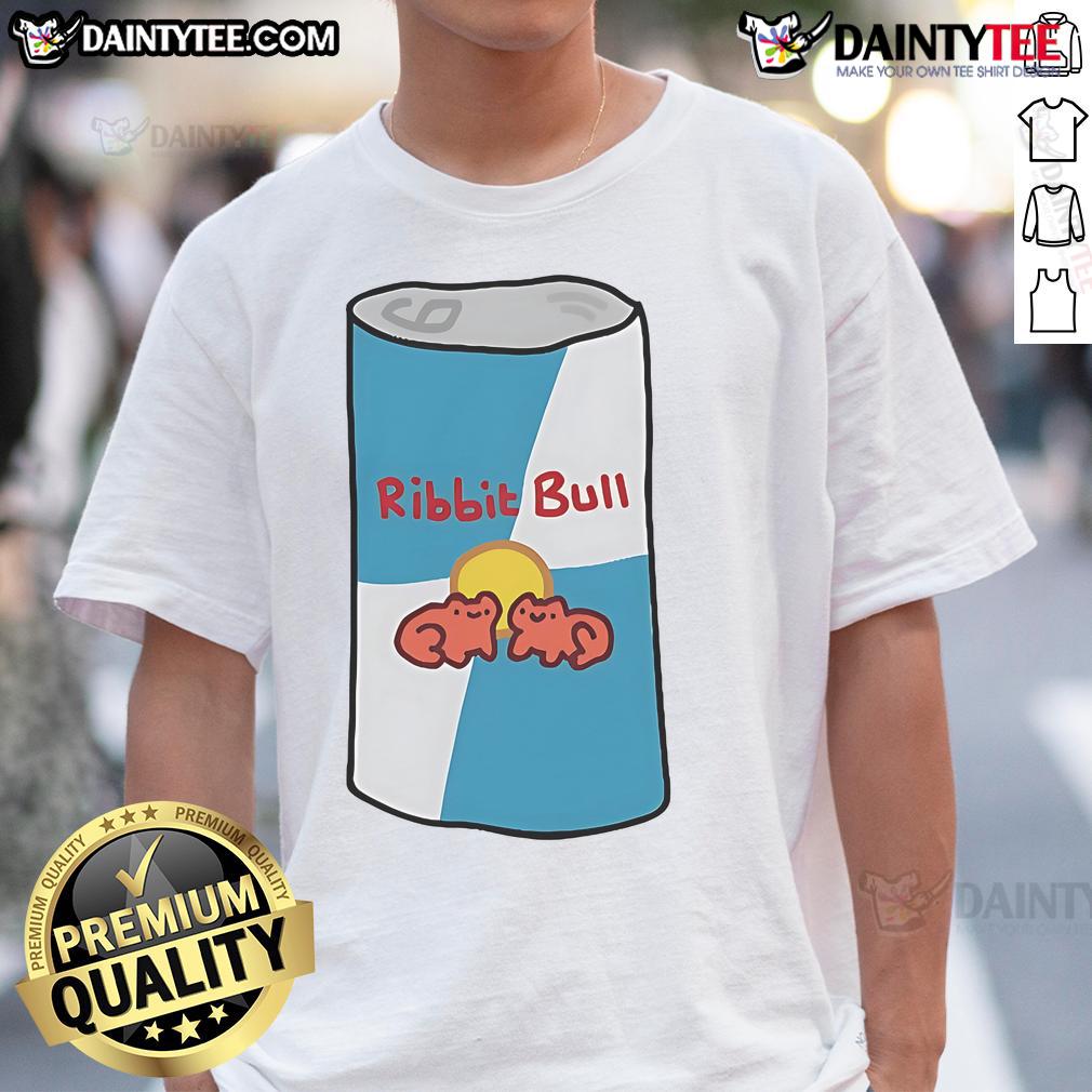 Funny Ribbit Bull Cute T-Shirt featuring a playful bull design with a frog theme, perfect for animal lovers and humor enthusiasts.