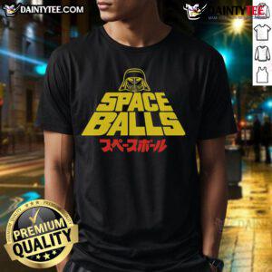 Funny Star Wars Space Balls T-Shirt featuring humorous graphics and iconic characters for sci-fi fans and movie lovers.