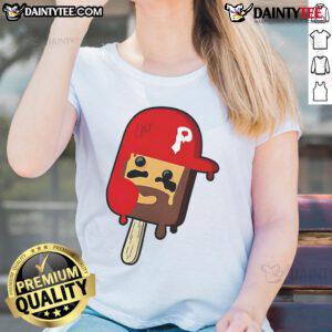 Good Bryce Harper Pop Ice Philadelphia Phillies ladies tee featuring vibrant graphics and a stylish design for fans.