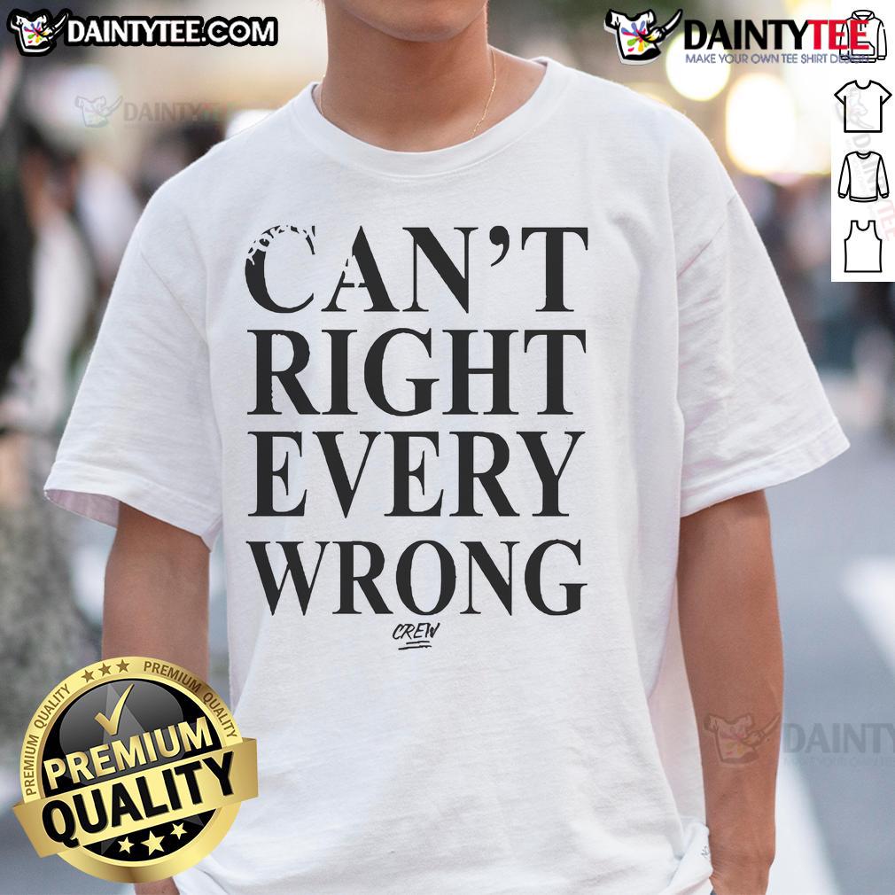 Good Dijonai Carrington 'Sorry Not Sorry Can't Right Every Wrong' T-Shirt showcasing a bold, stylish design for casual wear.