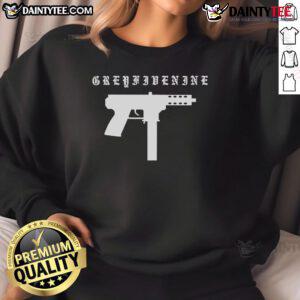 Good Greyfivenine Gun Sweatshirt featuring a stylish design in soft grey fabric, perfect for casual wear.