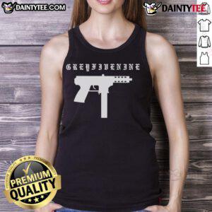 Alt Text: Good Greyfivenine Gun Tank Top - stylish, comfortable tank top featuring a modern graphic design for casual wear.