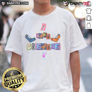 Good I Can't Breathe Abstract Edition T-Shirt featuring a unique graphic design emphasizing social justice and awareness.