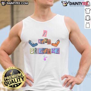 Alt Text: Good I Can't Breathe abstract edition tank top featuring vibrant colors and unique design for trendy summer fashion.