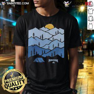 Alt Text: Stylish Good Maverik Twilight Peaks T-Shirt featuring a unique graphic design perfect for outdoor enthusiasts.