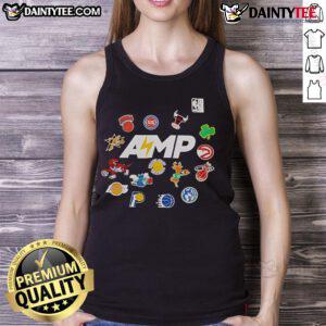 Good Mitchell & Ness NBA AMP Tank Top featuring vibrant team colors and stylish design, perfect for basketball fans.