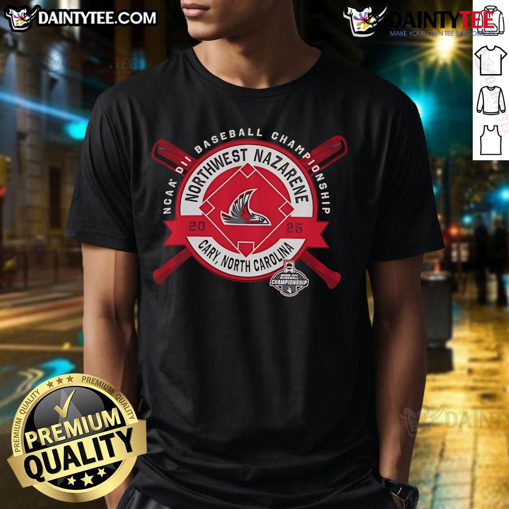 Alt Text: Good Northwest Nazarene NCAA DII Baseball Championship T-Shirt, Cary North Carolina 2025 design for fans and players.