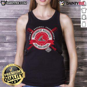 Good Northwest Nazarene NCAA DII Baseball Championship tank top in Cary, North Carolina, 2025 design for fans.
