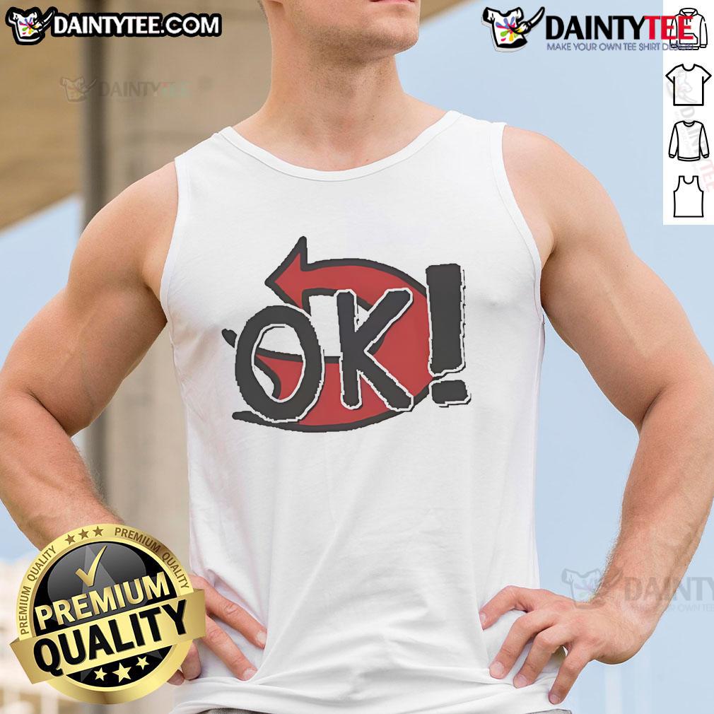 Alt Text: Good Ok Back To The Video tank top featuring a trendy graphic design on a stylish casual wear background.