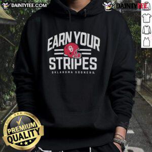 Good Oklahoma Sooners Earn Your Stripes Hoodie in red, showcasing team spirit and style for fans.