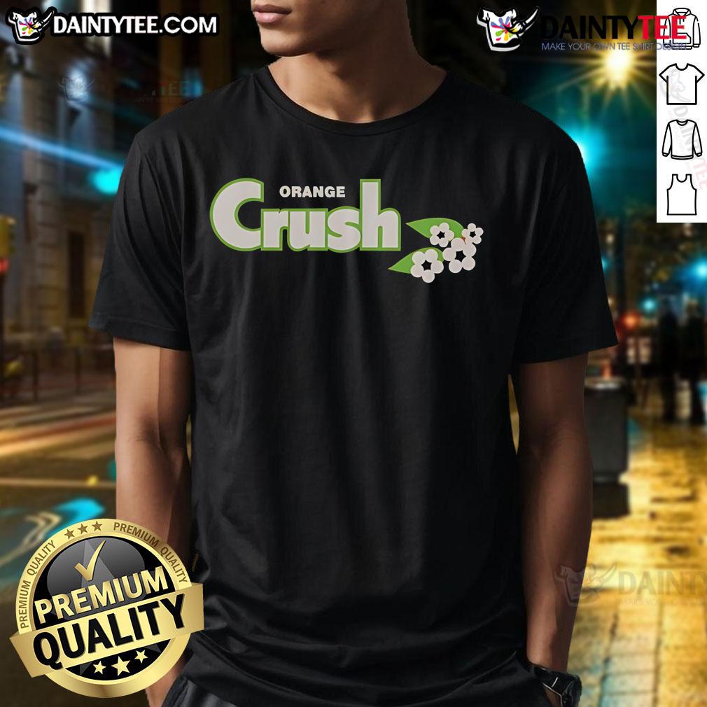 Good Orange Crush Flowers T-Shirt featuring vibrant floral design on soft fabric, perfect for casual summer wear.