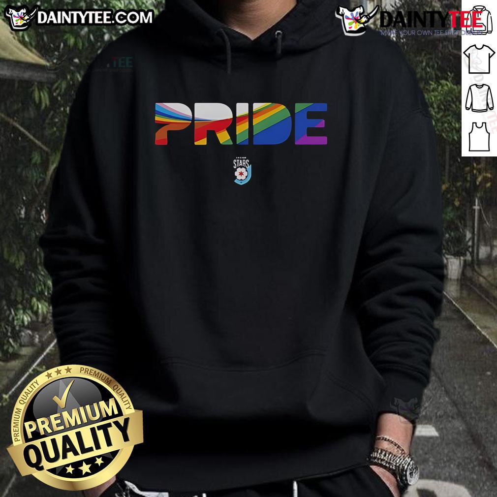 Hot Chicago Stars FC LGBT Pride Hoodie showcasing vibrant colors and a stylish design celebrating LGBTQ+ pride.