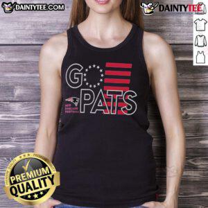 Stylish Hot New England Patriots Go Pats tank top, perfect for fans showcasing team spirit in casual wear.