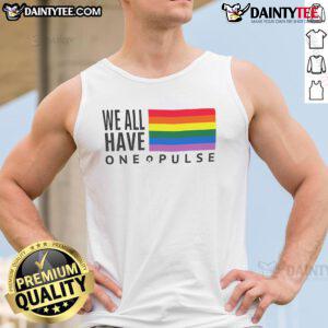 Hot We Have One Pulse LGBT flag tank top in vibrant colors, celebrating pride and unity in the LGBTQ+ community.