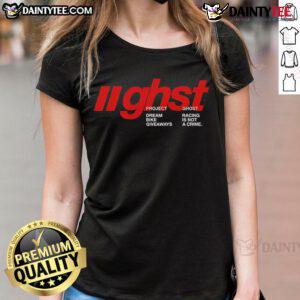 Alt Text: Nice Ghost Racing GHST Dream Racing Bike tee for ladies, featuring a stylish design and vibrant colors.