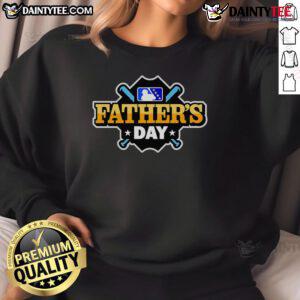 Happy Father's Day MLB sweatshirt featuring a stylish design, perfect for sports-loving dads celebrating their special day.