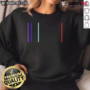 Stylish Nice Hydrogen Emission Spectrum sweatshirt featuring vibrant colors and a unique scientific design.