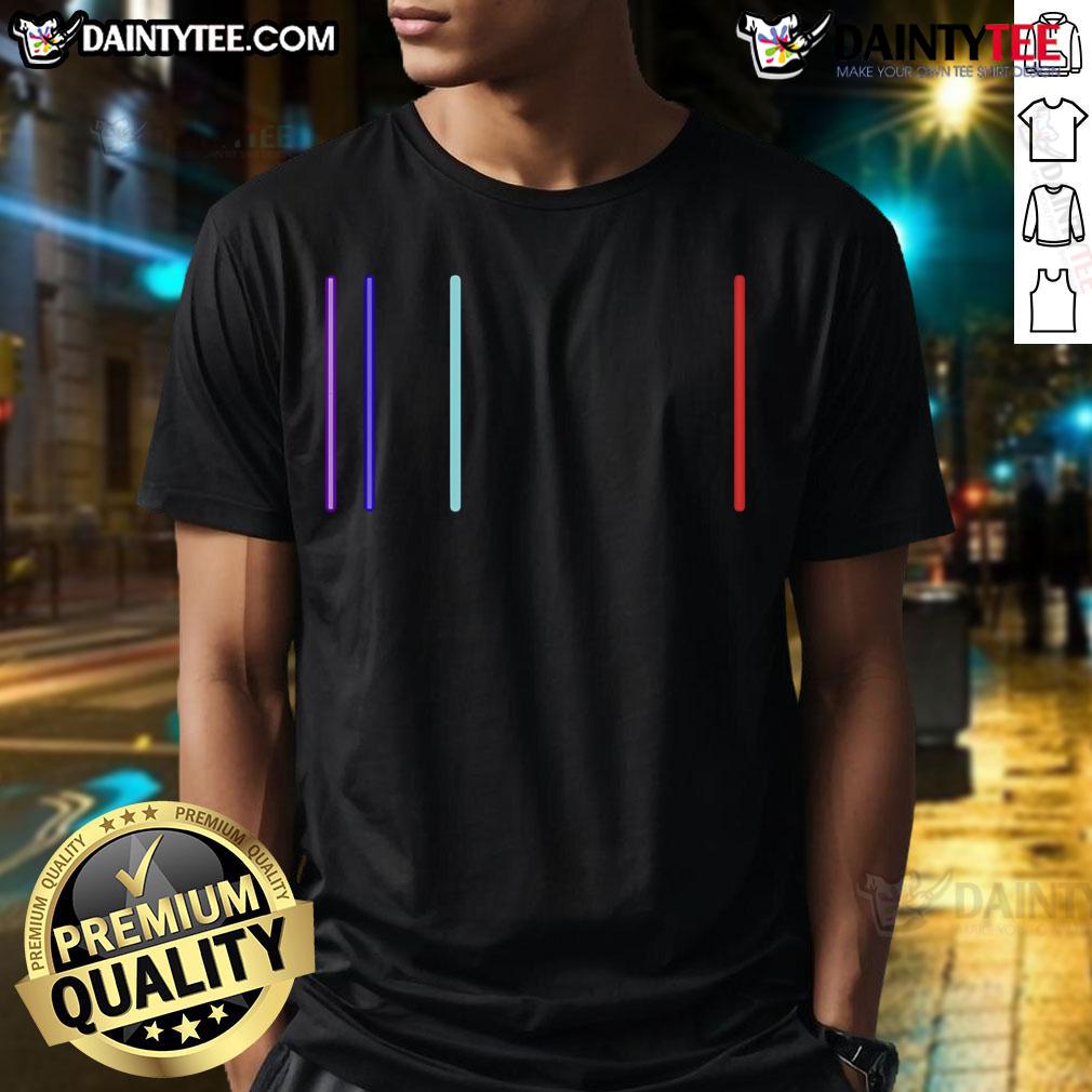 Stylish Hydrogen Emission Spectrum T-Shirt featuring vibrant spectrum design, perfect for science enthusiasts and casual wear.