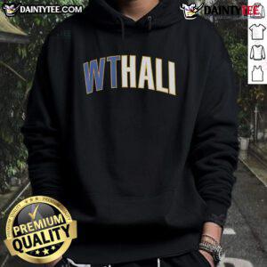 Tyrese Haliburton wearing a Nice Indiana Pacers WTHali Hoodie, showcasing team spirit and style.