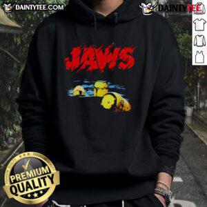 Nice Jaws 50th Anniversary Hoodie featuring iconic shark graphic, perfect for fans of the classic film.