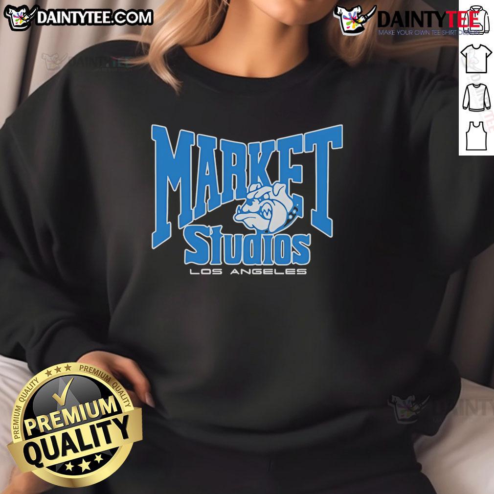 Cozy Nice Market Studios Los Angeles Bulldogs sweatshirt in vibrant colors, perfect for fans and casual wear.