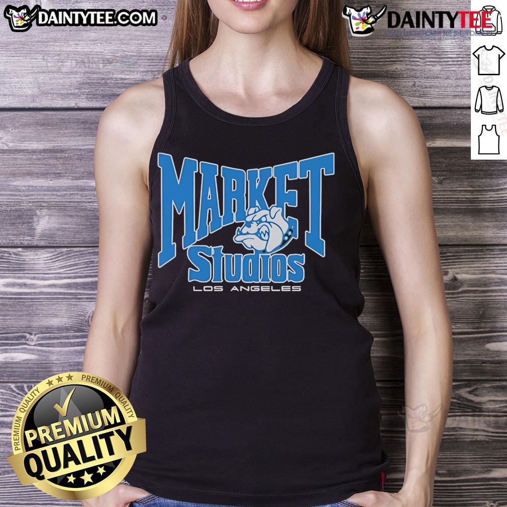 Nice Market Studios Los Angeles Bulldogs tank top in vibrant colors, perfect for casual wear and sports fans.