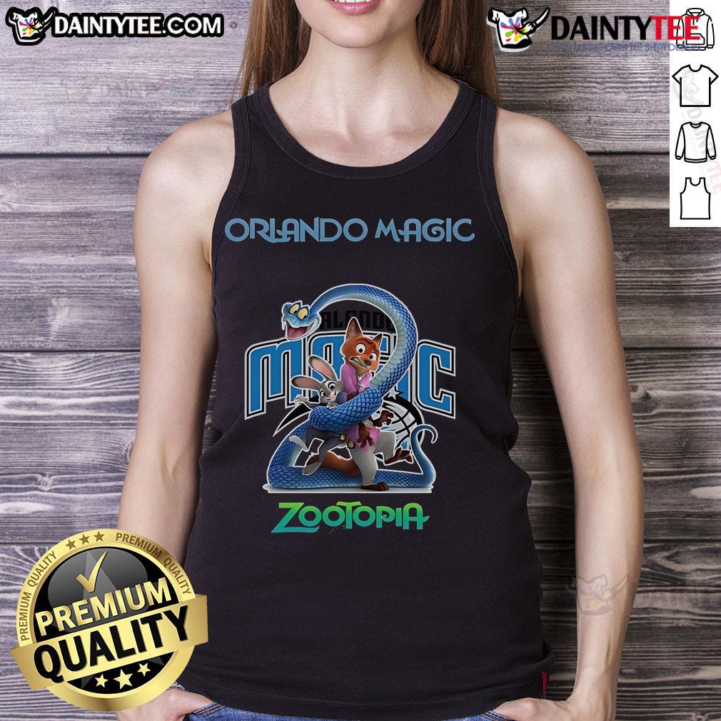 Alt Text: Stylish Nice Orlando Magic Zootopia 2 tank top featuring vibrant graphics and a comfortable fit for fans.