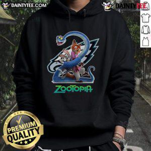 Stylish Nice Philadelphia Eagles Zootopia 2 Hoodie featuring vibrant graphics and a comfortable fit for fans.