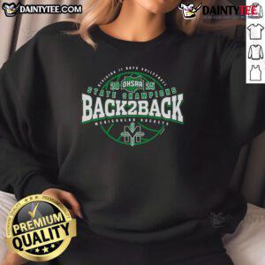 Alt Text: McNicholas Rockets sweatshirt celebrating 2025 OHSAA Boys Volleyball D2 Back-to-Back State Champions title.