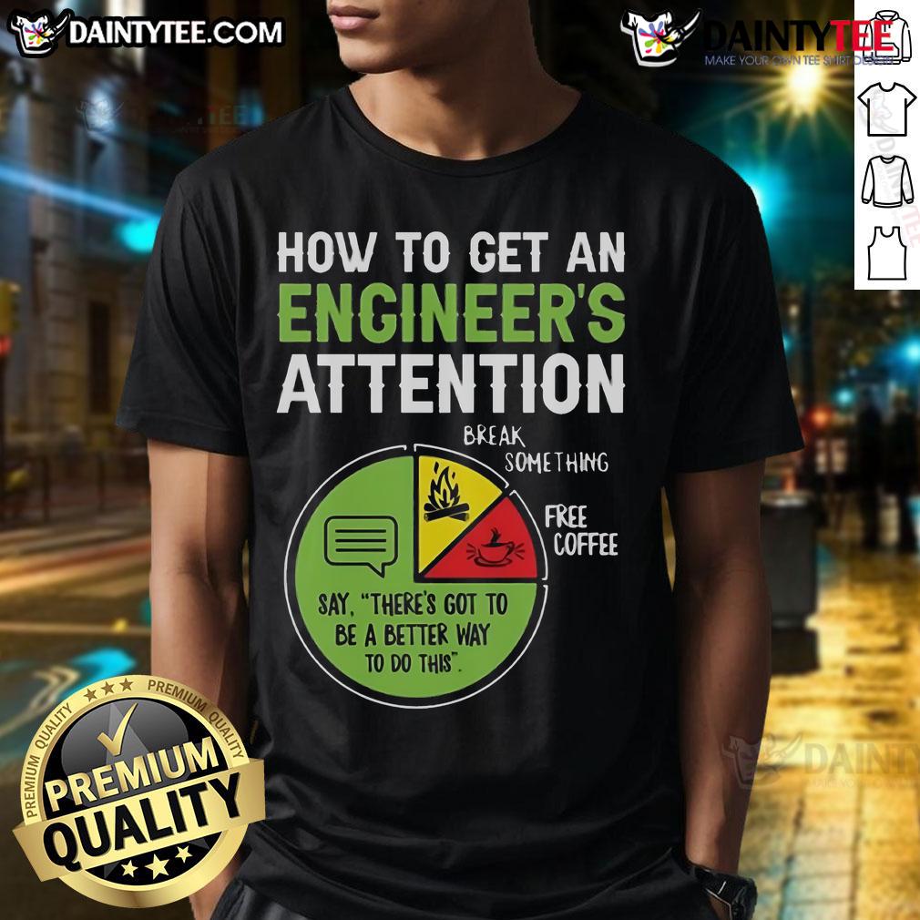 Official An Engineer's Guide To Attention T-Shirt featuring a creative design for engineering enthusiasts.