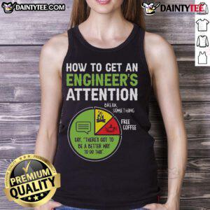 Official An Engineer's Guide to Attention tank top featuring bold graphics and a modern design for engineering enthusiasts.