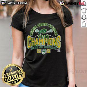 Official Cardinal Gibbons Crusaders 2025 NCHSAA Women's 4A Lacrosse State Champions Ladies Tee shirt design.