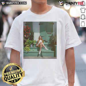Alt Text: Official Lana Del Rey June & July UK & Ireland Tour 2025 photo t-shirt featuring vibrant tour graphics and dates.