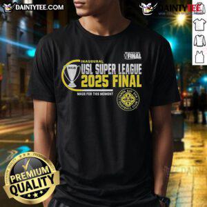 Official Tampa Bay Sun FC 2025 USL Super League Final T-Shirt featuring bold team graphics and vibrant colors.