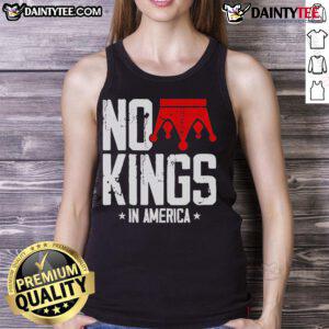 Top No King In America Tank Top featuring a bold graphic design and comfortable fit for casual wear.
