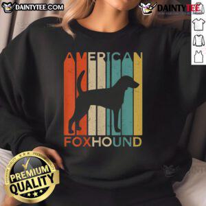 Awesome American Foxhound sweatshirt featuring a vibrant design and cozy fit, perfect for dog lovers and casual wear.