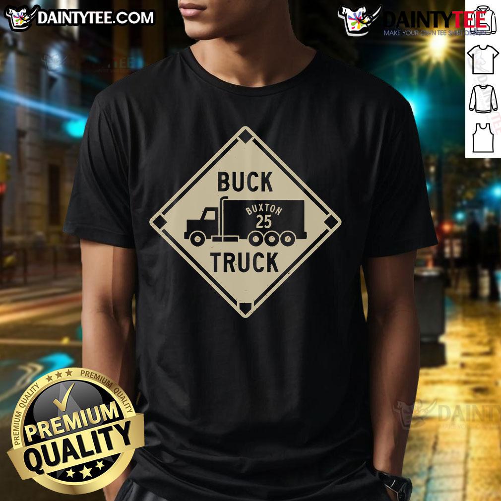 Awesome Buck Truck Buxton 25 Byron Buxton T-Shirt featuring vibrant graphics and a stylish design for baseball fans.
