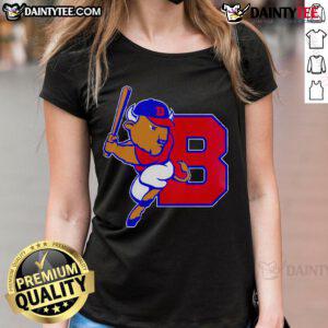 Awesome Buffalo Bisons Jesus Won Limited Edition Mascot Ladies Tee featuring vibrant graphics and stylish design.