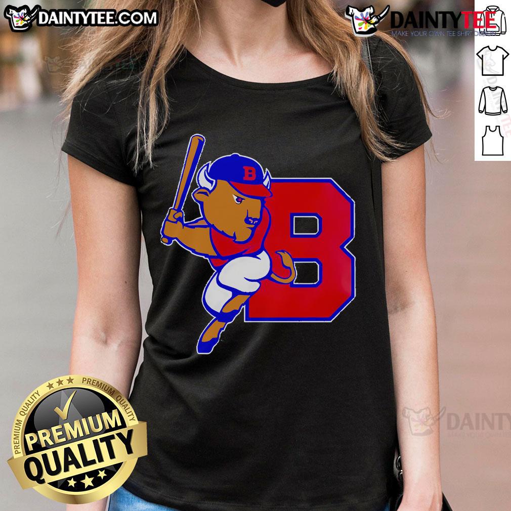 Awesome Buffalo Bisons Jesus Won Limited Edition Mascot Ladies Tee featuring vibrant graphics and stylish design.