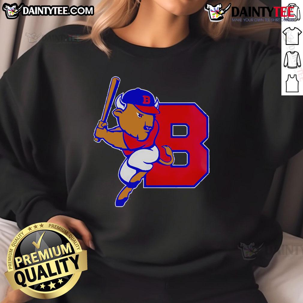 Awesome Buffalo Bisons Jesus Won limited edition mascot sweatshirt featuring vibrant design and unique graphics.